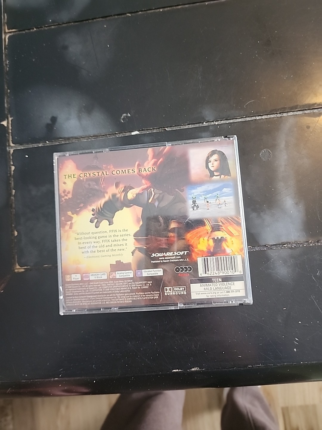 Final Fantasy IX 9 (Sony PlayStation 1, 2000) PS1 Black Label Rough Case
