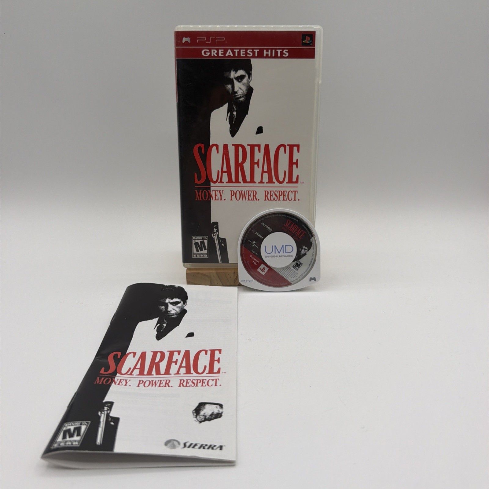 Scarface PSP Game Money Power Respect for Sony PlayStation Portable CIB!