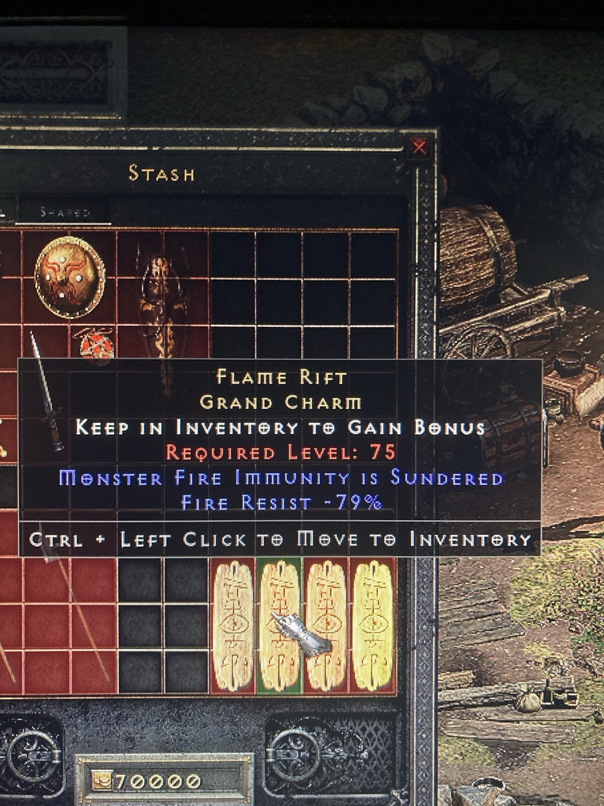 Fire Sunder Charm – D2R – Hardcore – Non Ladder – PC and Xbox