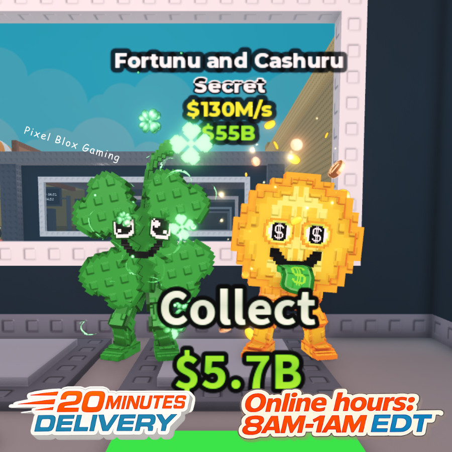 STEAL A BRAINROT 🧠Fortunu and Cashuru 130M/s🧠Cheap+Fast Delivery🚀