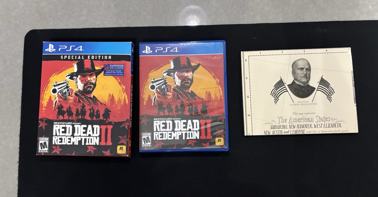 Red Dead Redemption 2 Special Edition w/ Map & Slip Cove Sony PS4 Complete READ