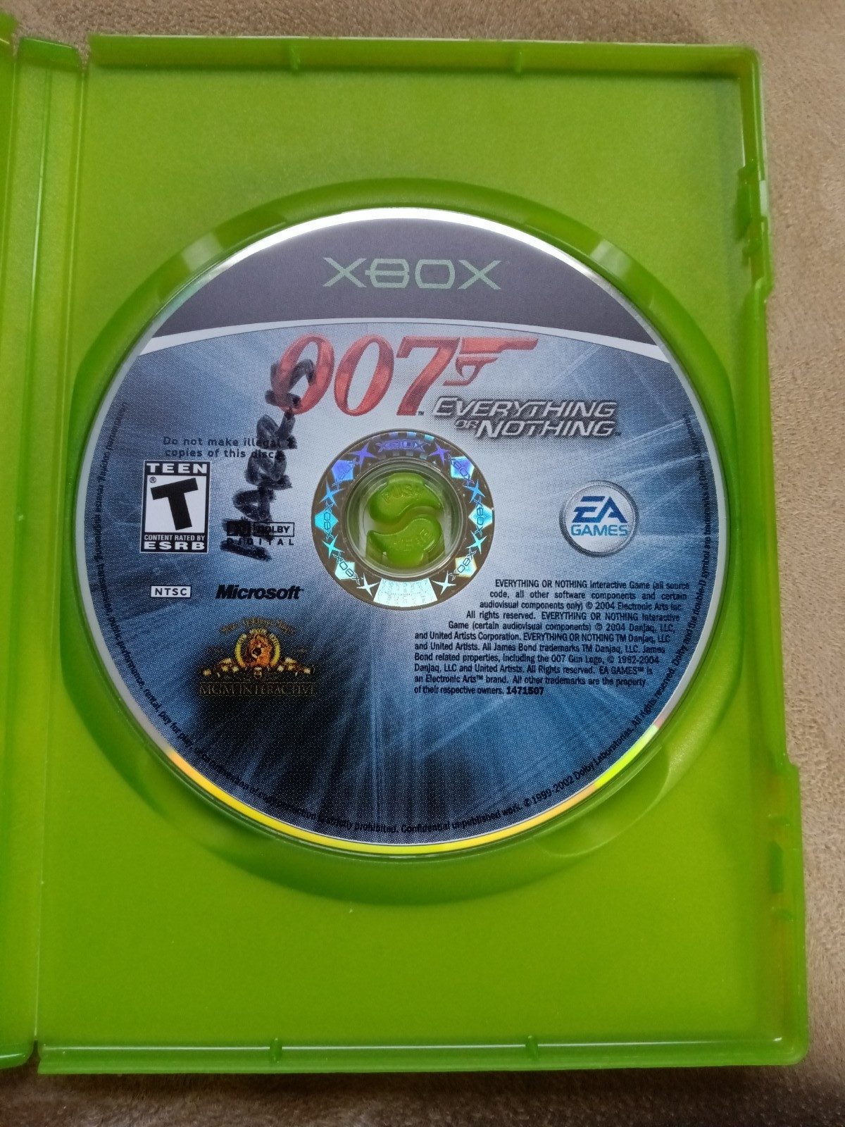 James Bond 007: Everything or Nothing (Microsoft Xbox, 2004) CIB Free Shipping