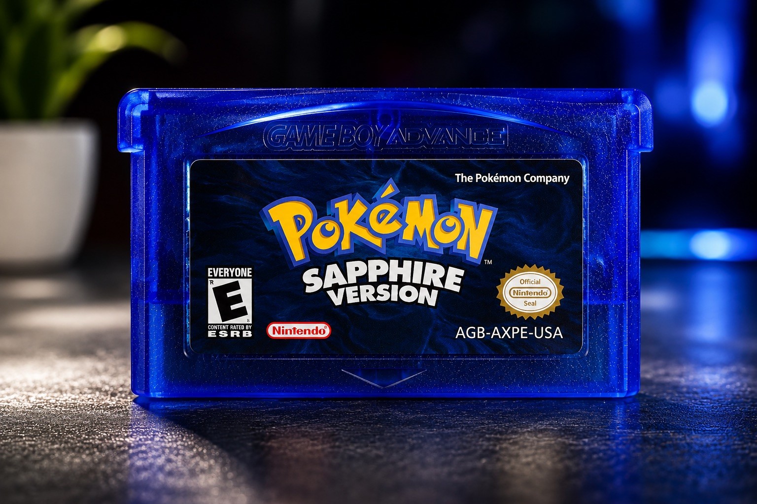 Pokemon Sapphire Version GBA [Authentic – New Battery] Gameboy Advance Cartridge
