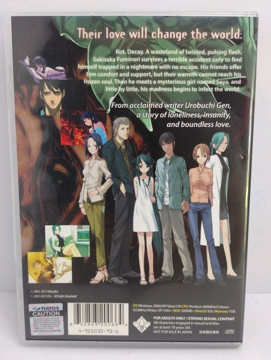 Saya no Uta | The Song Of Saya English PC Game Windows 2000/XP/7/8 2013 RARE