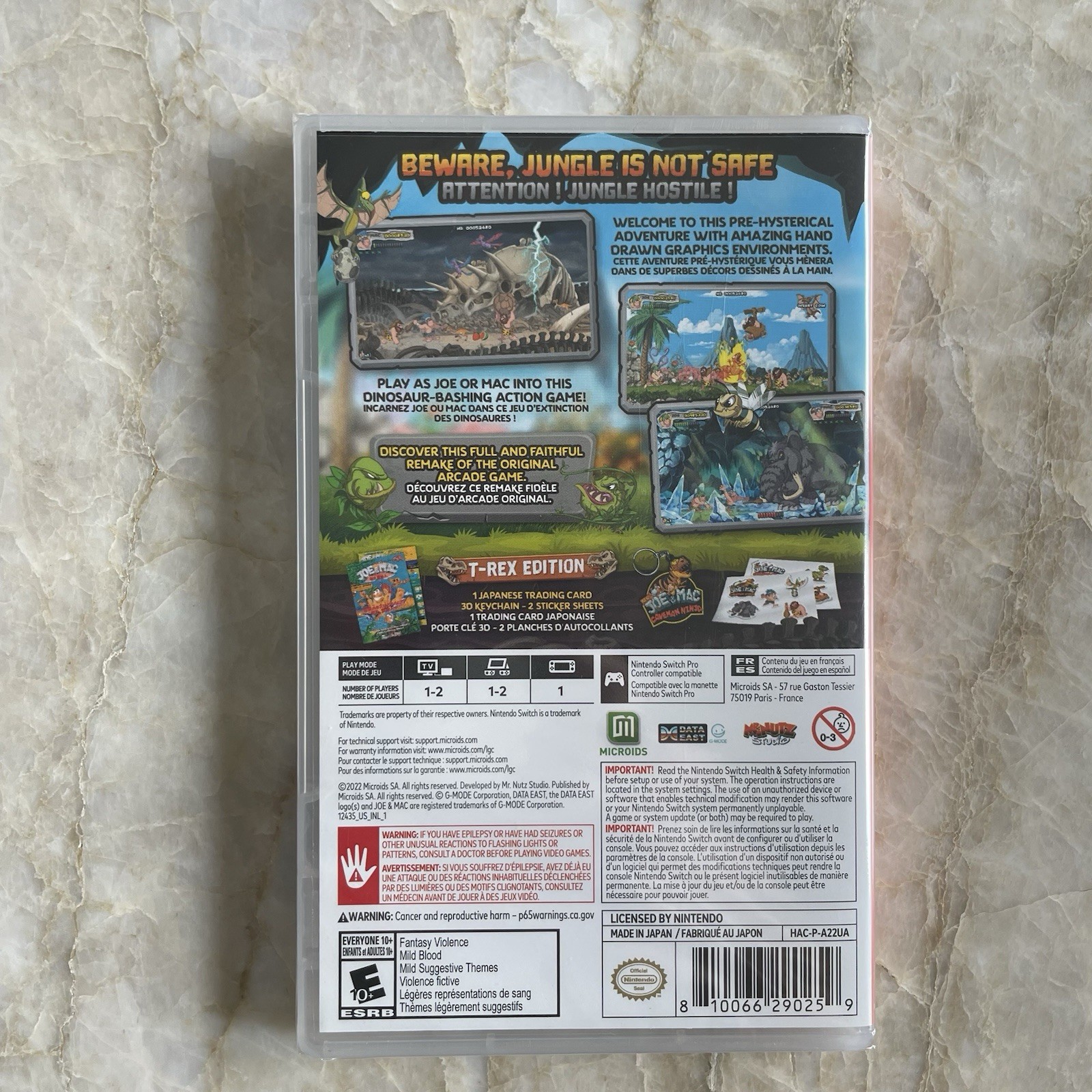 New Joe and Mac: Caveman Ninja T-Rex Edition – Nintendo Switch Sealed