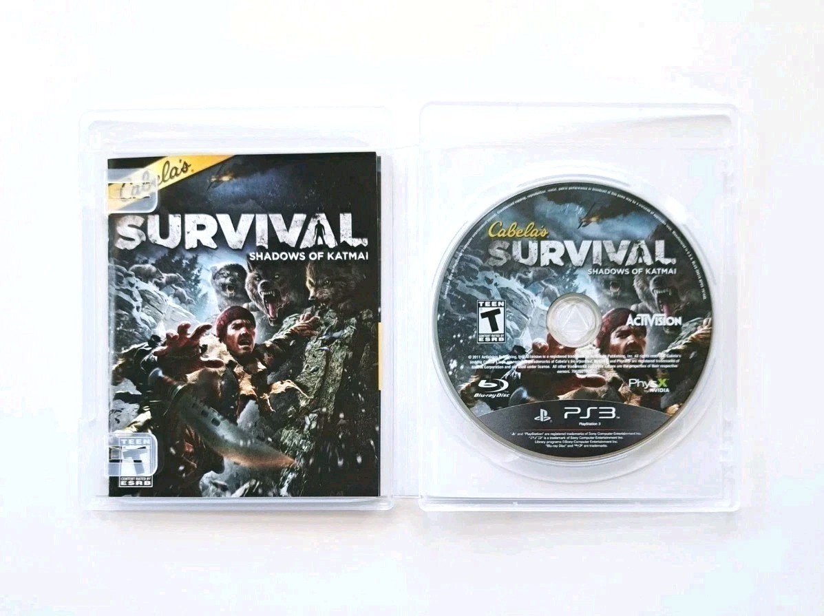Cabelas Survival: Shadows of Katmai with Gun (Sony PlayStation 3, 2011) CIB
