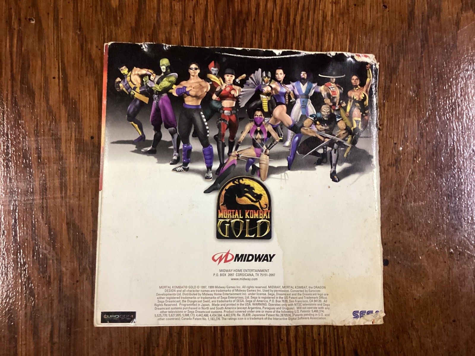 Mortal Kombat Gold Sega Dreamcast Complete Tested Working Fun 3D Weapon Fighting