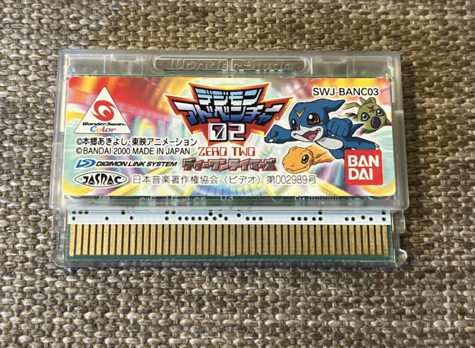 DIGIMON ADVENTURE Tamers 02 WonderSwan Color *Loose*