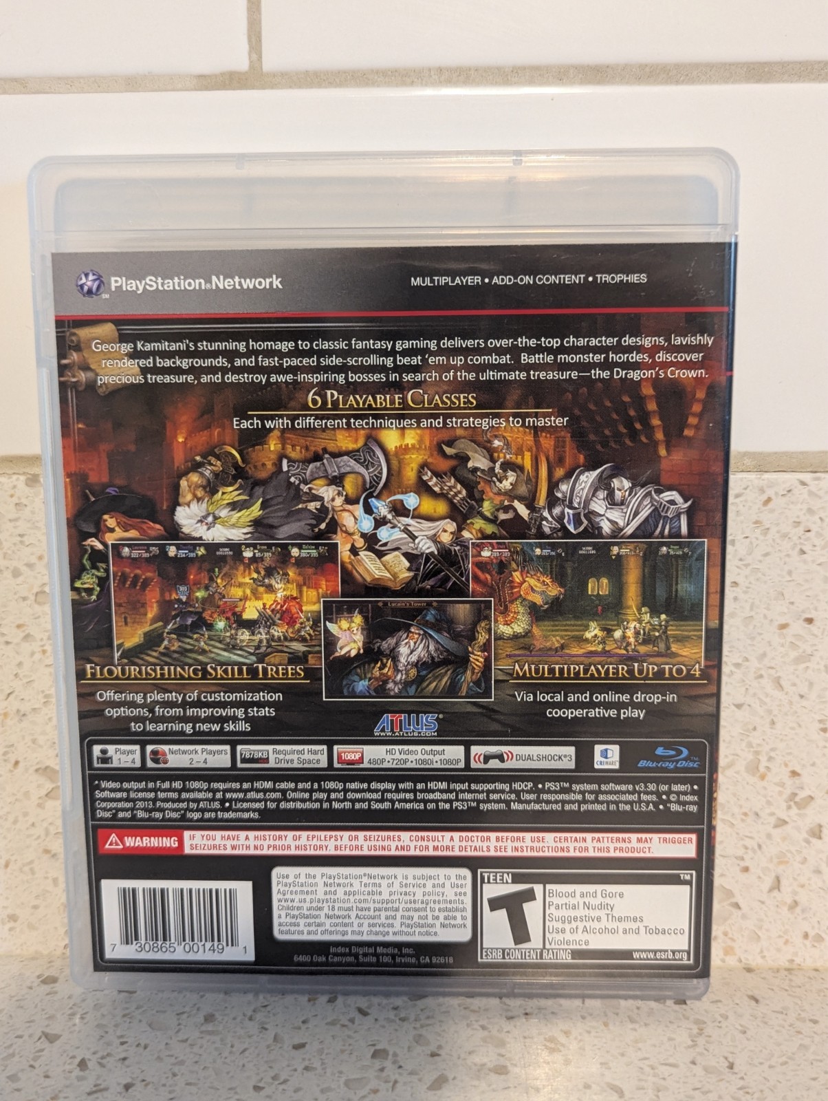 Dragon’s Crown PS3 Complete Atlus PlayStation 3