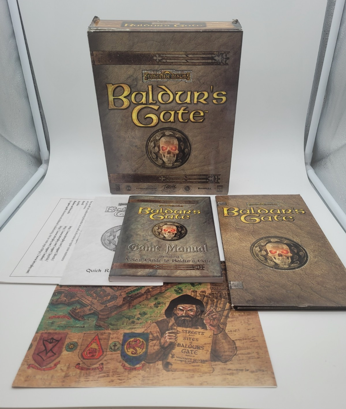 Baldur’s Gate PC Big Box – 1998 Complete CIB w/Map/Manual/Reference Card