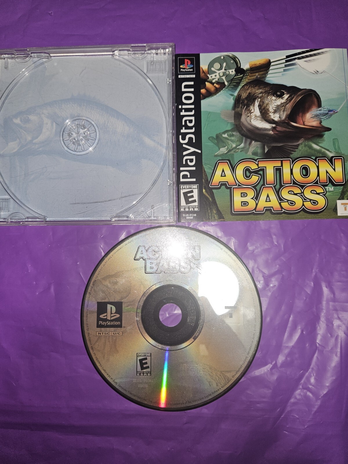 Action Bass (Sony PlayStation 1/PS1, 2000) COMPLETE! Tested