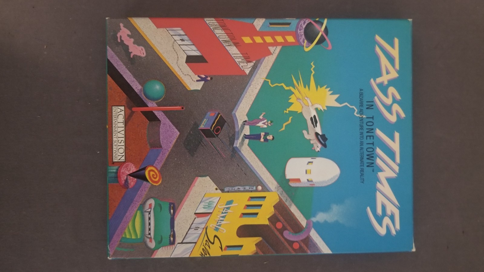 Vintage 1986 Tass Times in Tonetown Atari ST Activision Big Box CIB