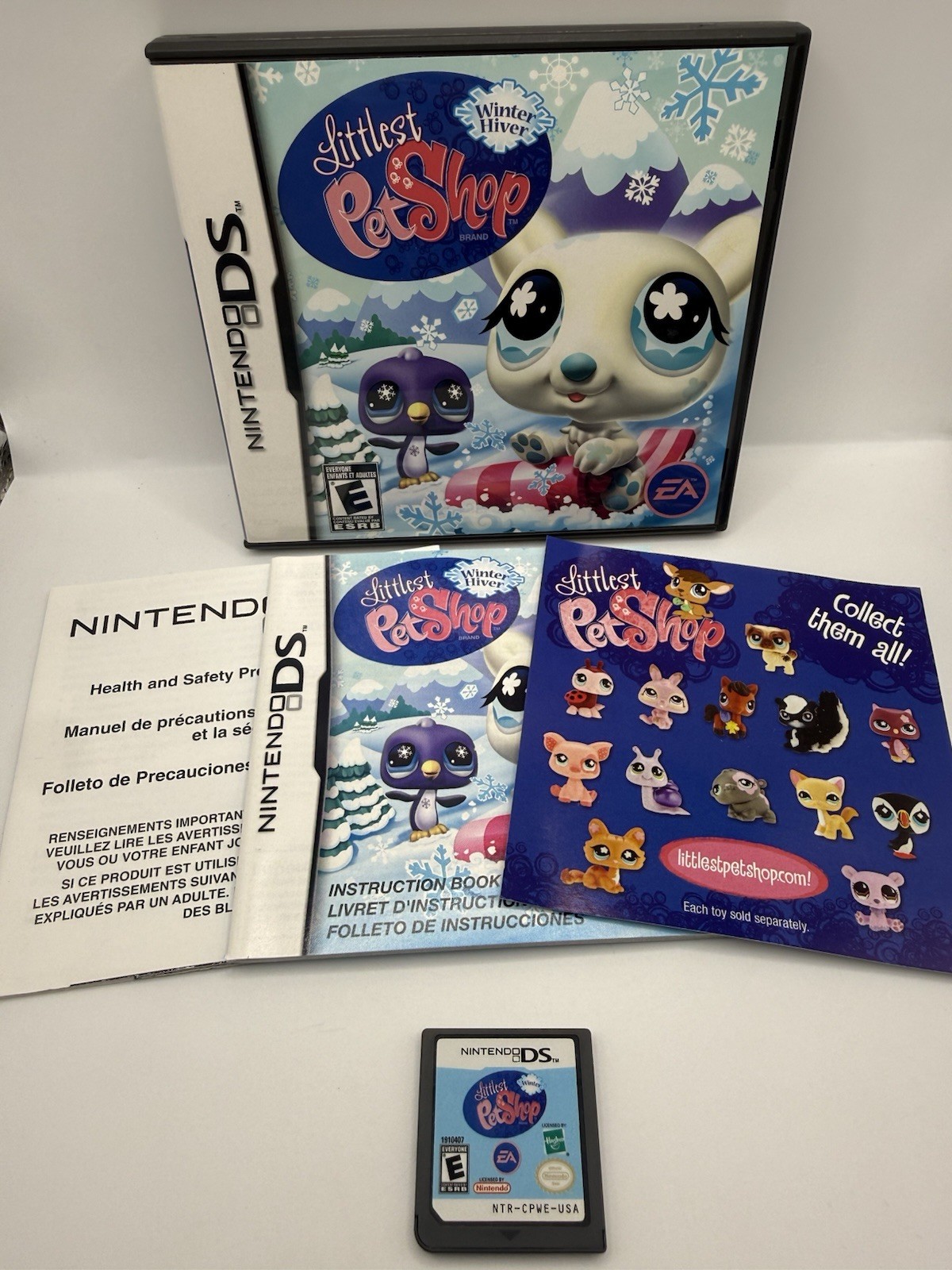 Littlest Pet Shop: Winter (Nintendo DS, 2008) Complete CIB