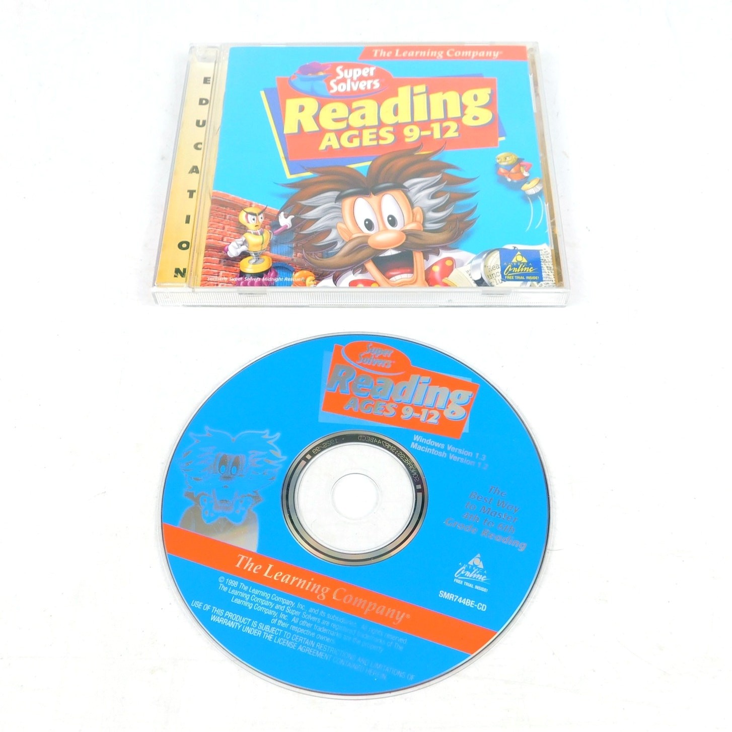 Super Solvers Reading Ages 9-12 PC CD ROM Tested 1996 The Learning Company