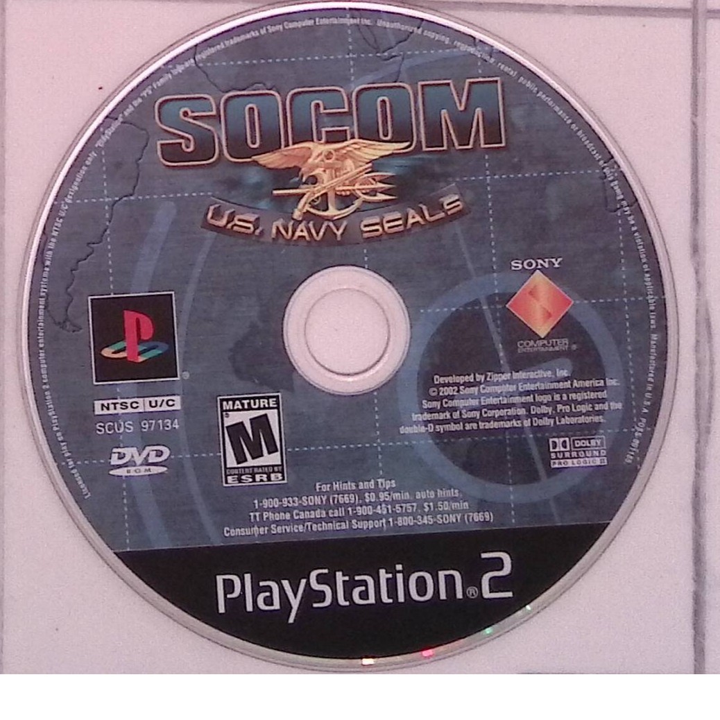 SOCOM US Navy Seals Sony PlayStation 2 Disc only
