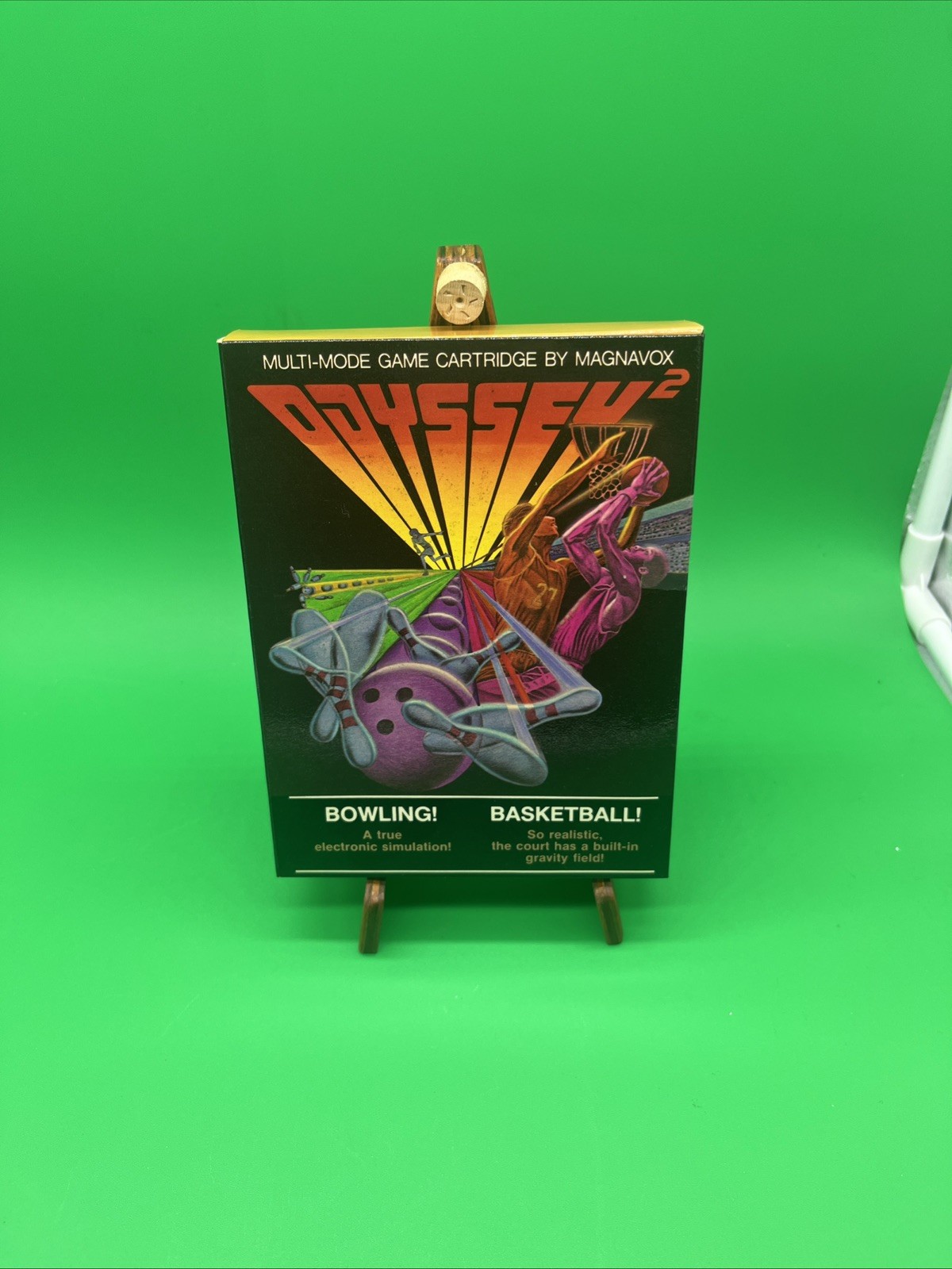 1978 ODYSSEY 2 Bowling & Basketball Video Game CIB Vintage Magnavox Complete