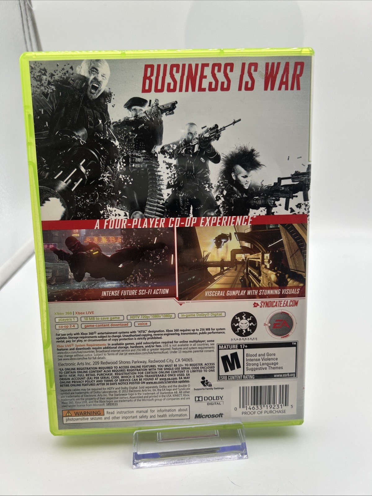 Syndicate (Microsoft Xbox 360, 2012) COB Complete & Tested