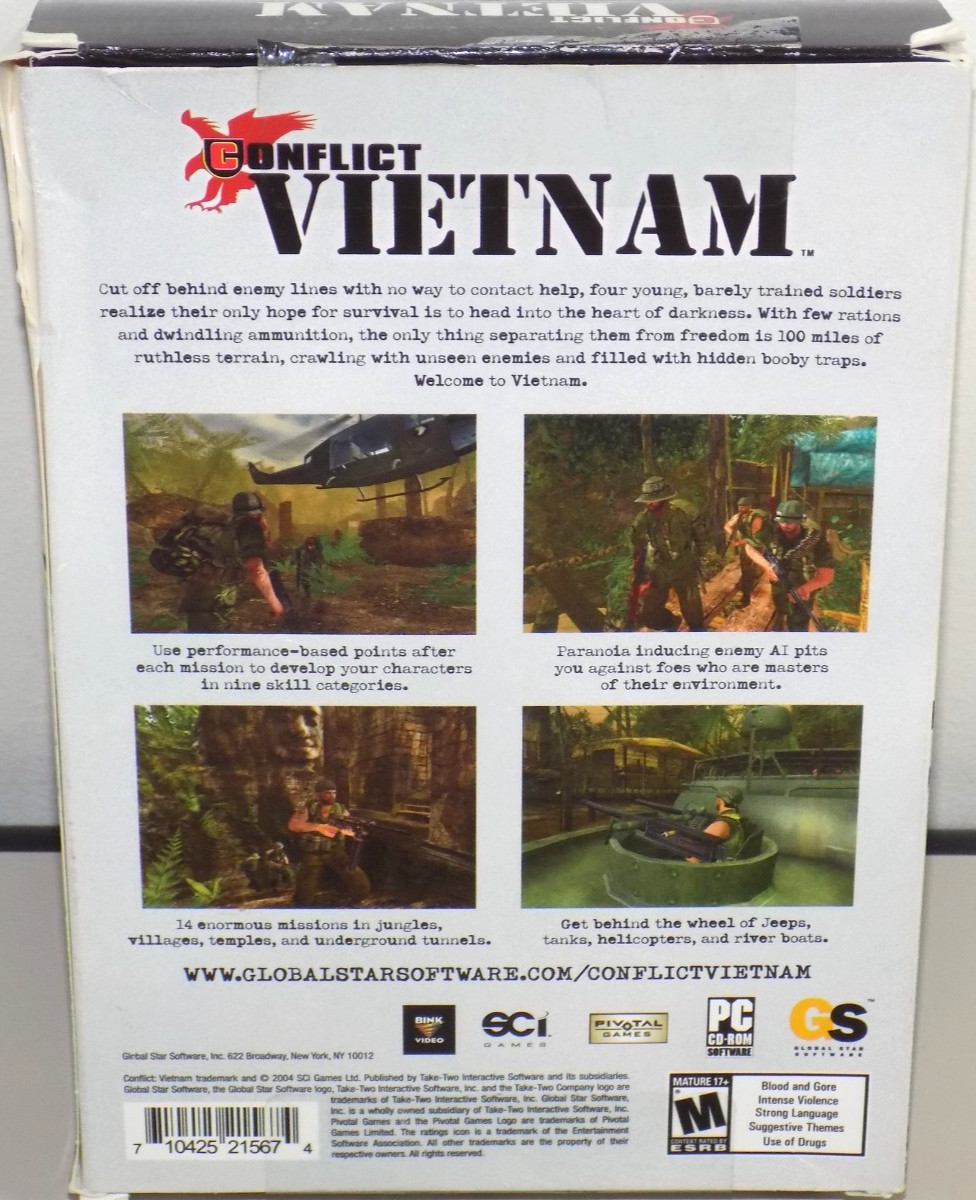 CONFLICT VIETNAM PC GAME COMPLETE (WINDOWS XP)
