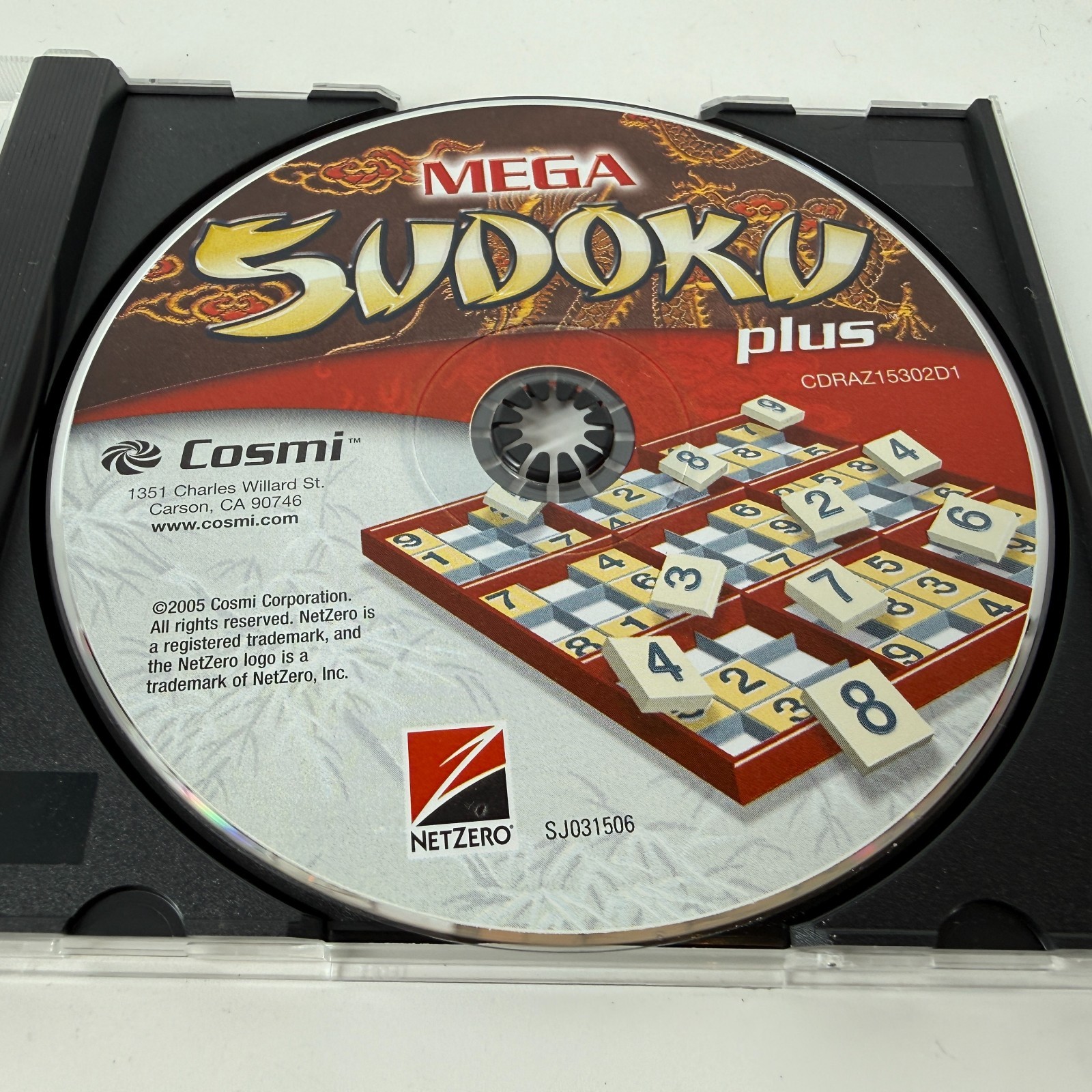 Mega Sudoku Plus PC Game by Cosmi CD ROM 2005