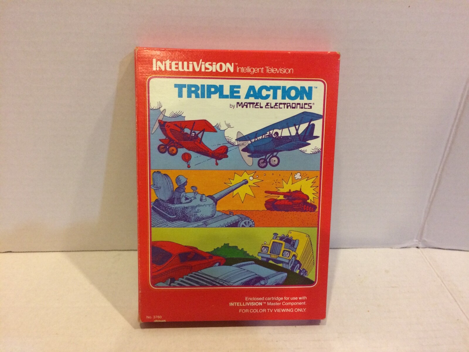 Vintage 1981 Intellivision Video Game – Triple Action