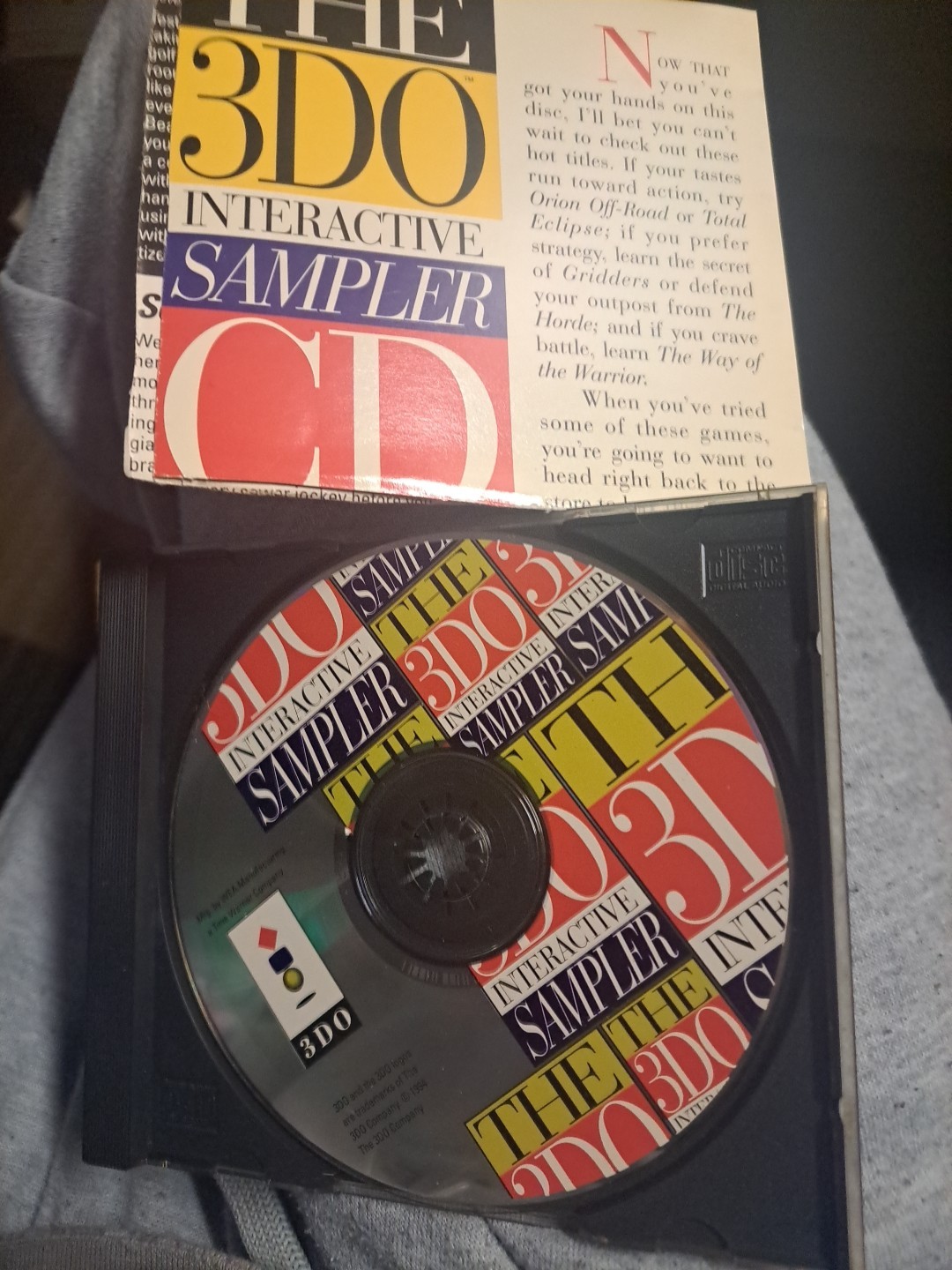 3DO Interactive Sampler CD #3 (Panasonic 3DO, 1995) COMPLETE