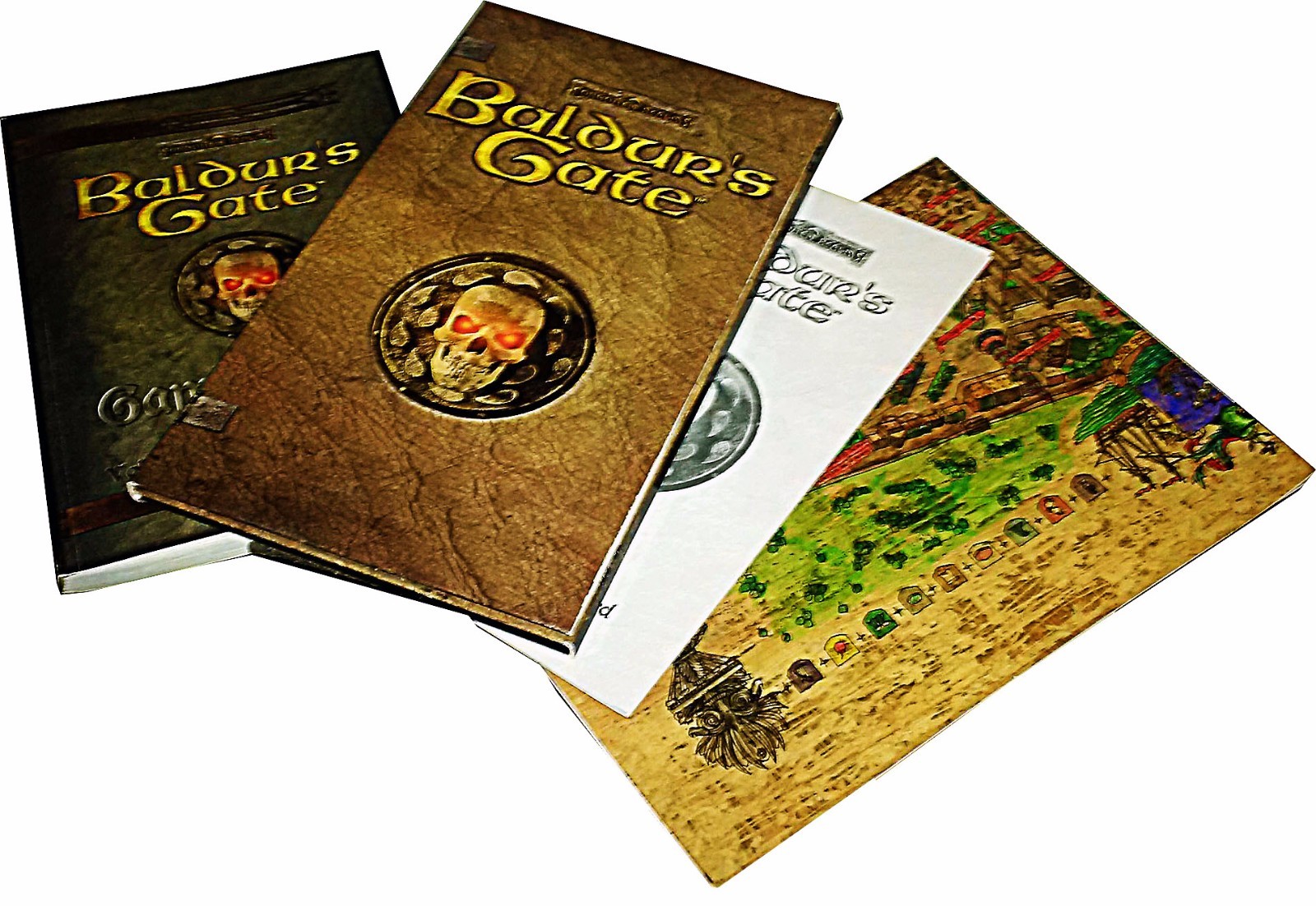 Baldur’s Gate: Forgotten Realms PC VINTAGE 1998 w/Map, Game & Reference Card!!