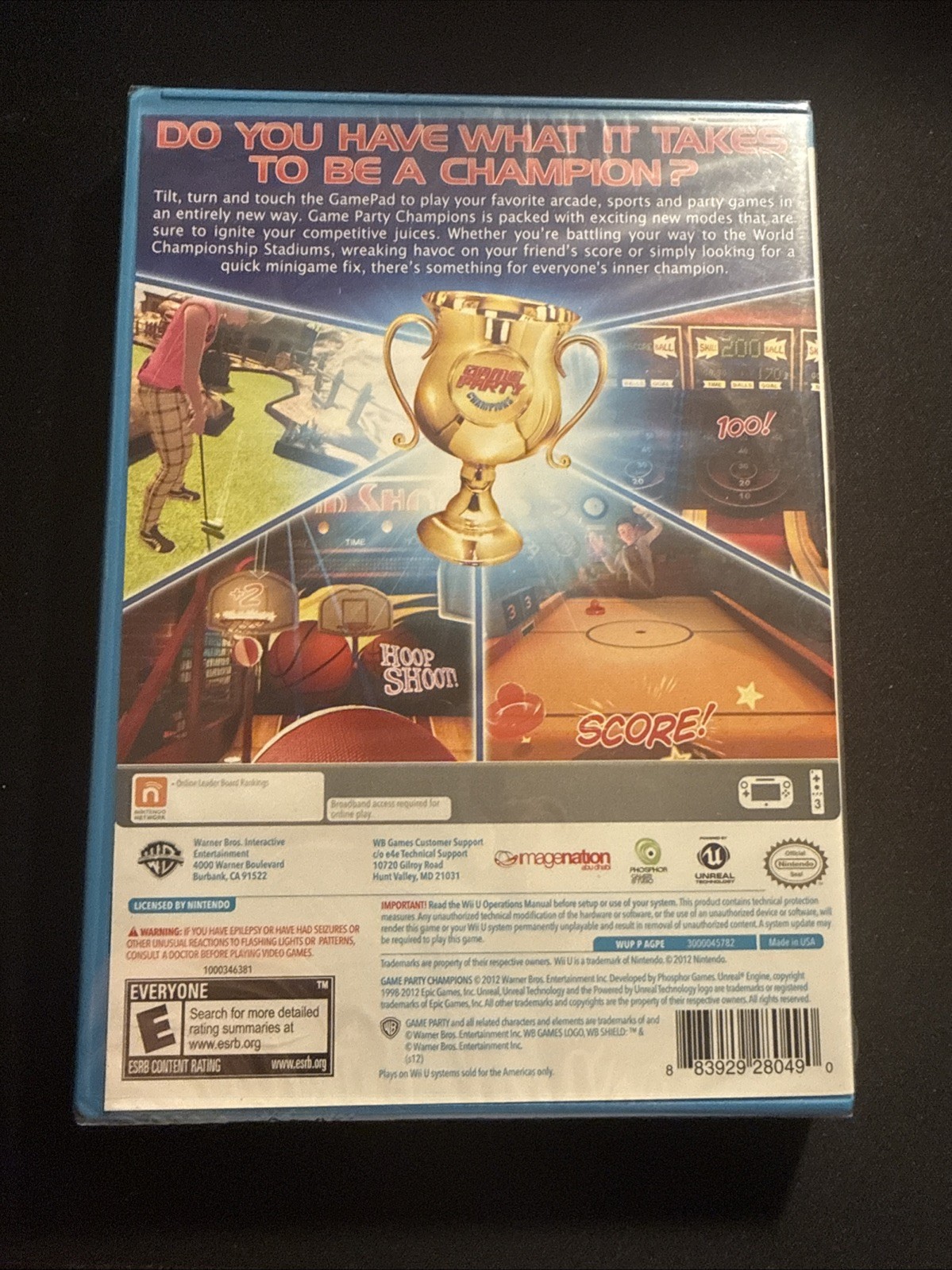 Game Party Champions (Nintendo Wii U, 2012) Sealed