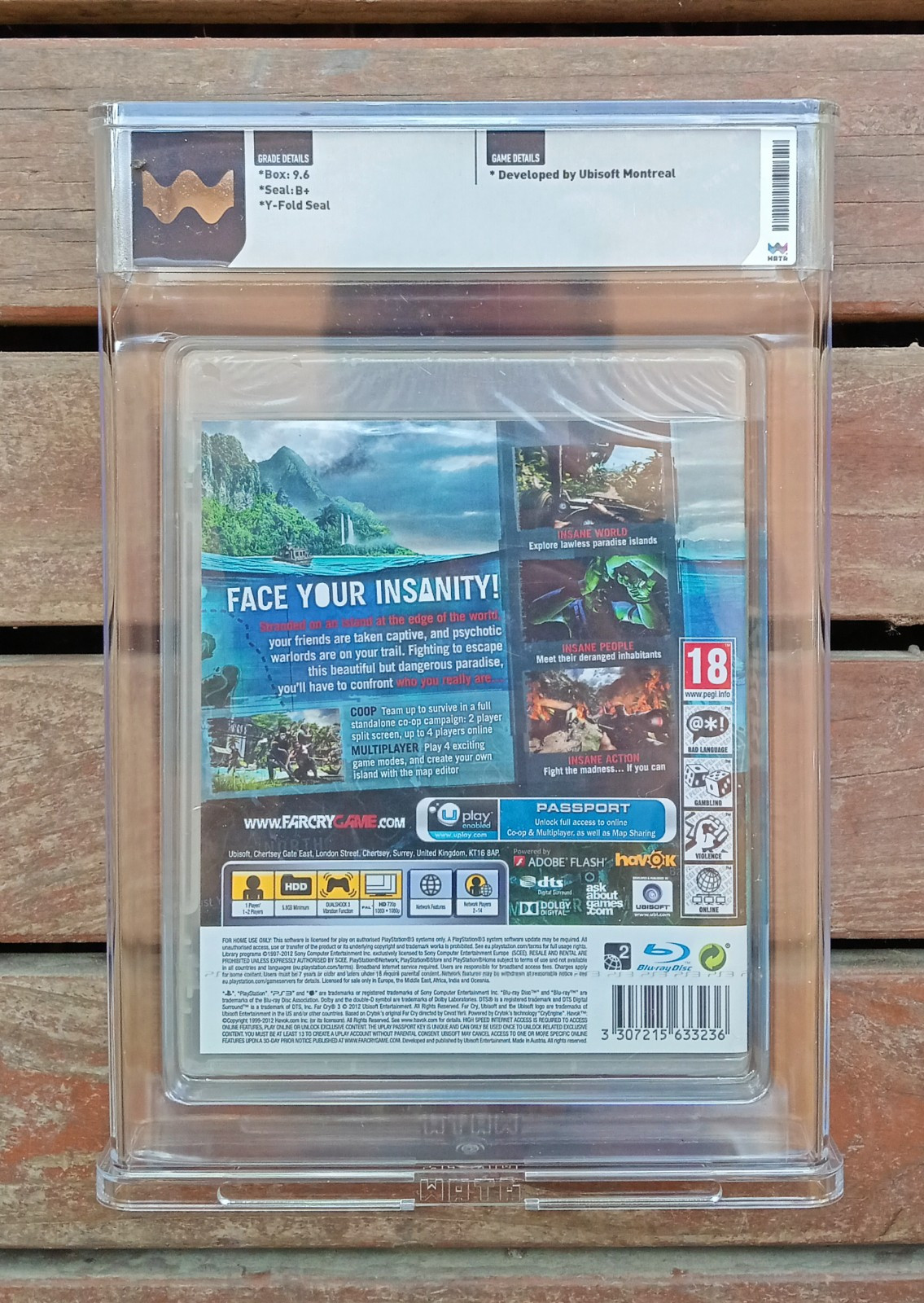Far Cry 3 PS3 SEALED 2012 WATA Graded 9.6 B+ UK Version PEGI 18 RARE!