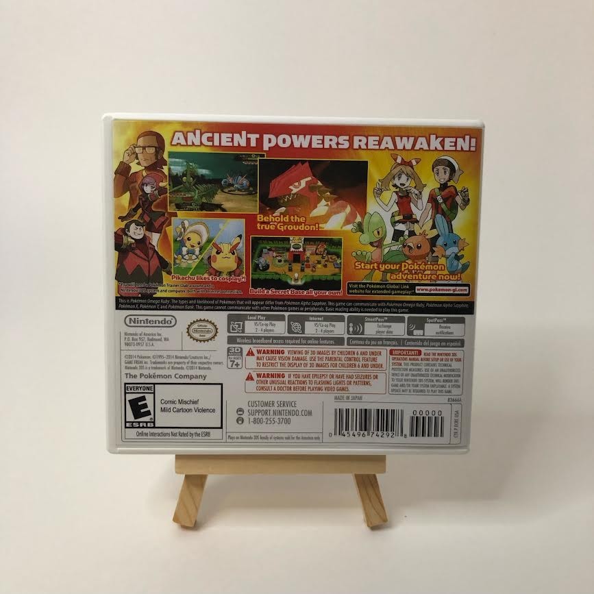Replacement Case for Pokemon Omega Ruby Version Nintendo 3DS