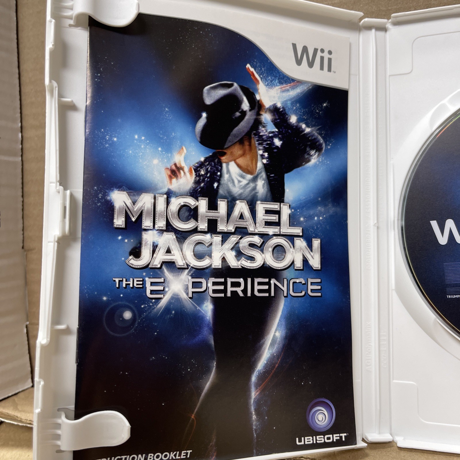 Wii Michael Jackson The Experience Game- Ubisoft- With Case And Instructions