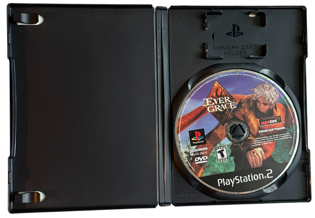 Evergrace (Sony PlayStation2, PS2, 2000) Agetec – Tested – Missing Manual