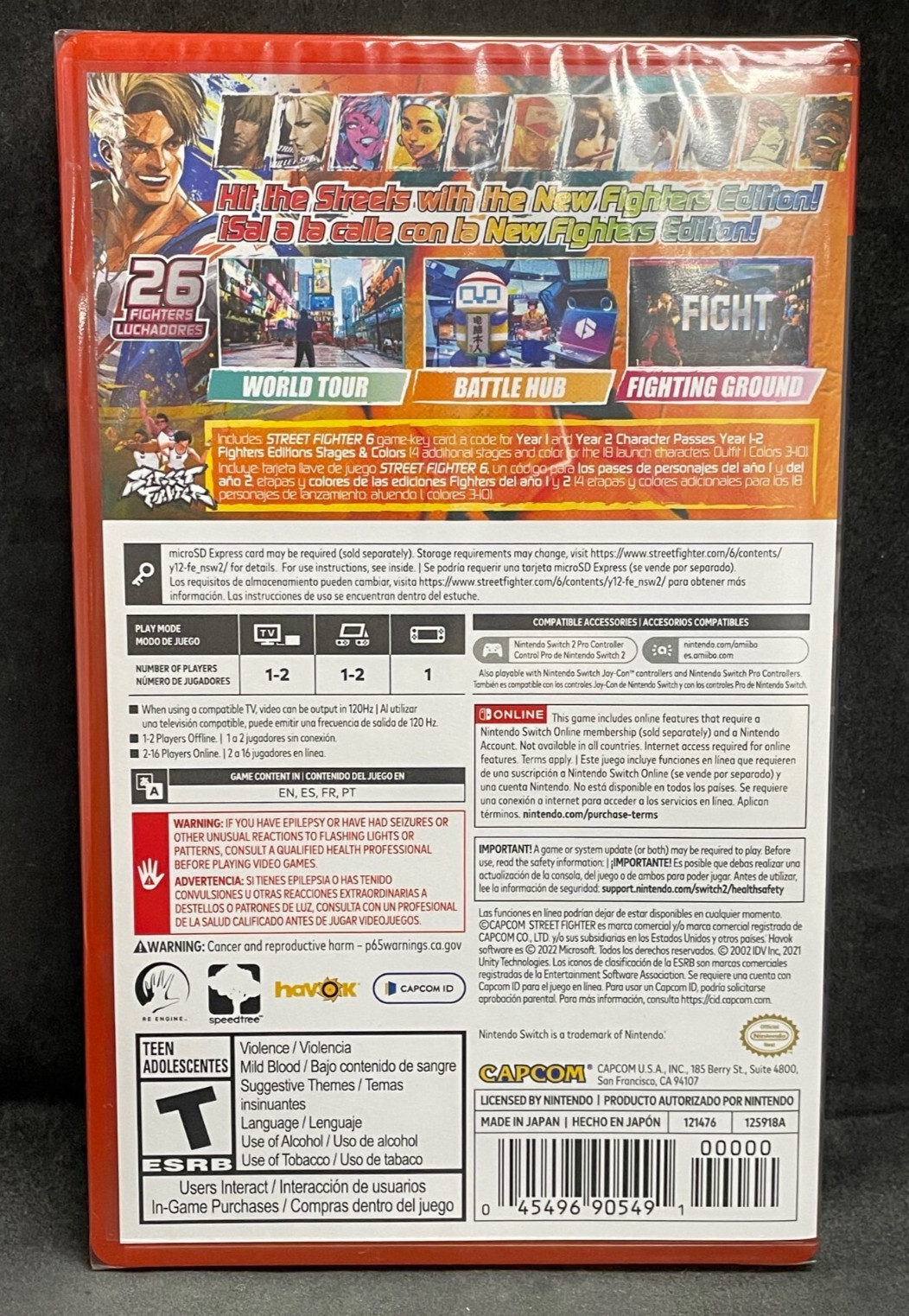 Street Fighter 6 Years 1-2 Fighters Edition (Nintendo Switch 2) BRAND NEW