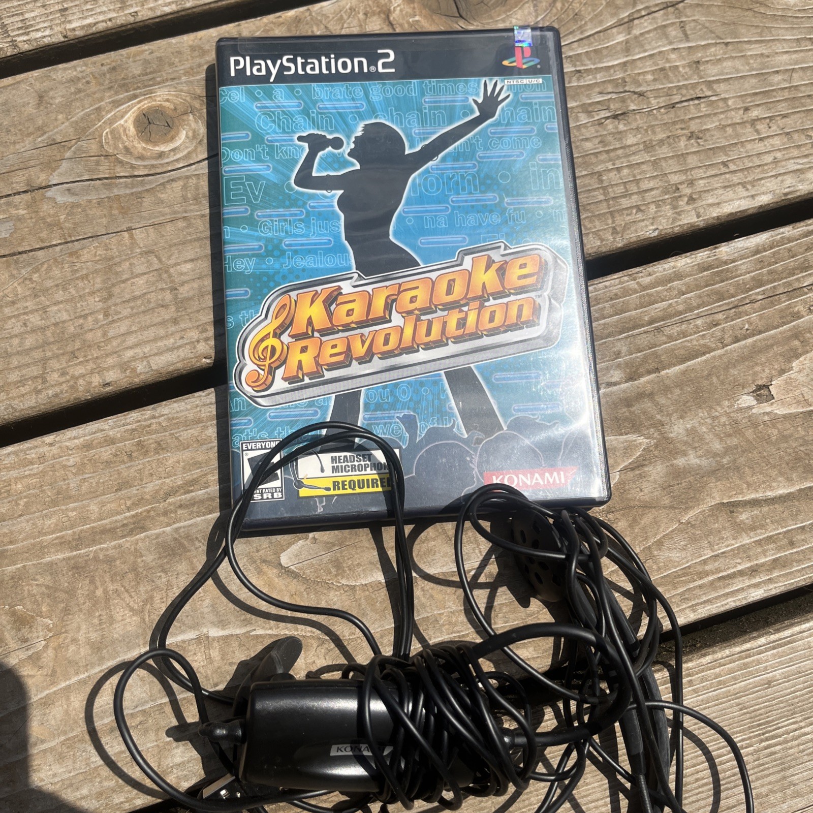 Karaoke Revolution Bundle (Sony PlayStation 2) PS2 W/ Microphone Sealed Game