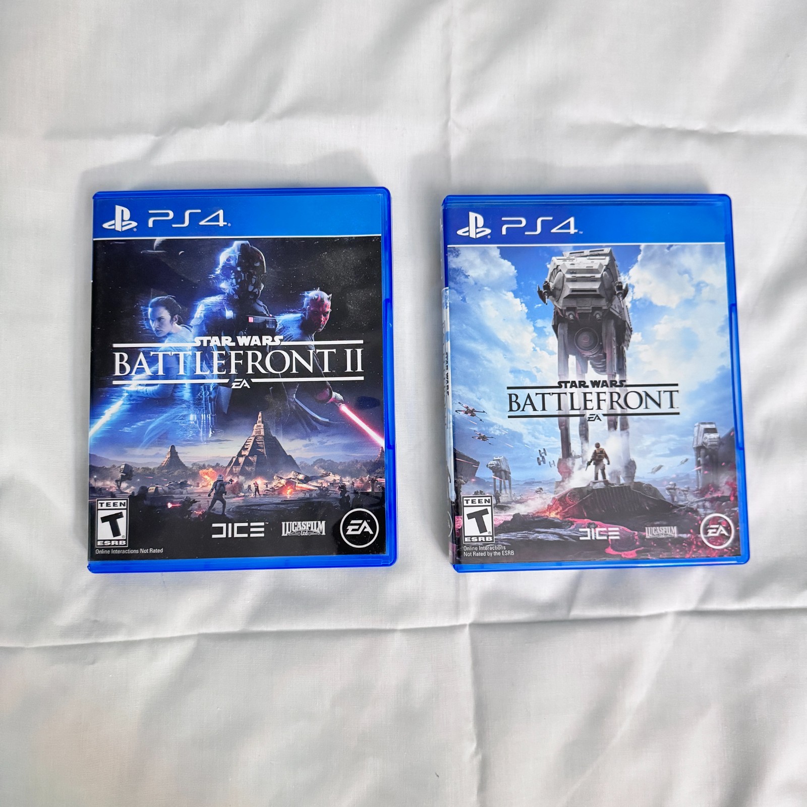 Star Wars Battlefront 1 & 2 PS4 Sony PlayStation 4 Excellent Condition Tested
