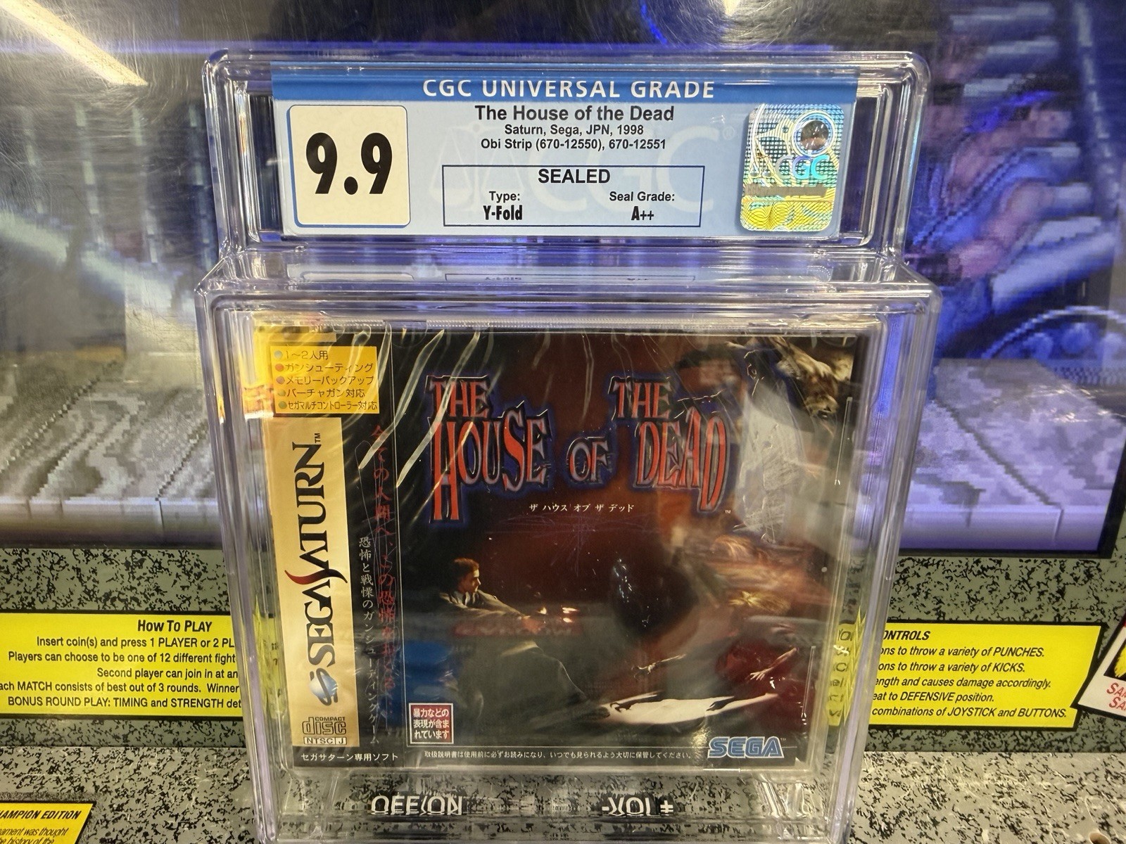 1998 Sega Saturn House of the Dead JPN Japan Version Graded CGC 9.9 A++ Sealed