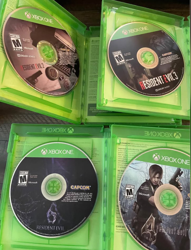 Capcom Resident Evil 2, 3, 4, and 6 Bundle for Xbox One