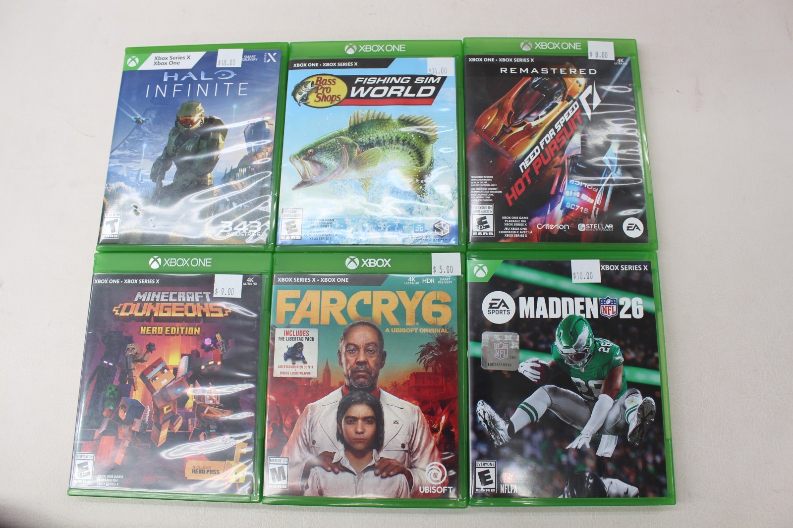 27 Assorted Microsoft XBOX (SERIES X / ONE) Games in Cases