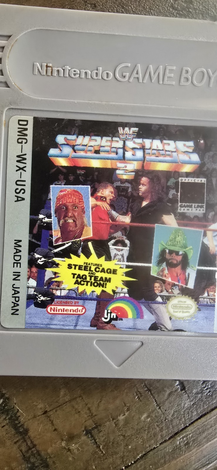 WWF Superstars 2 Nintendo GameBoy Authentic Tested Ships Free !!