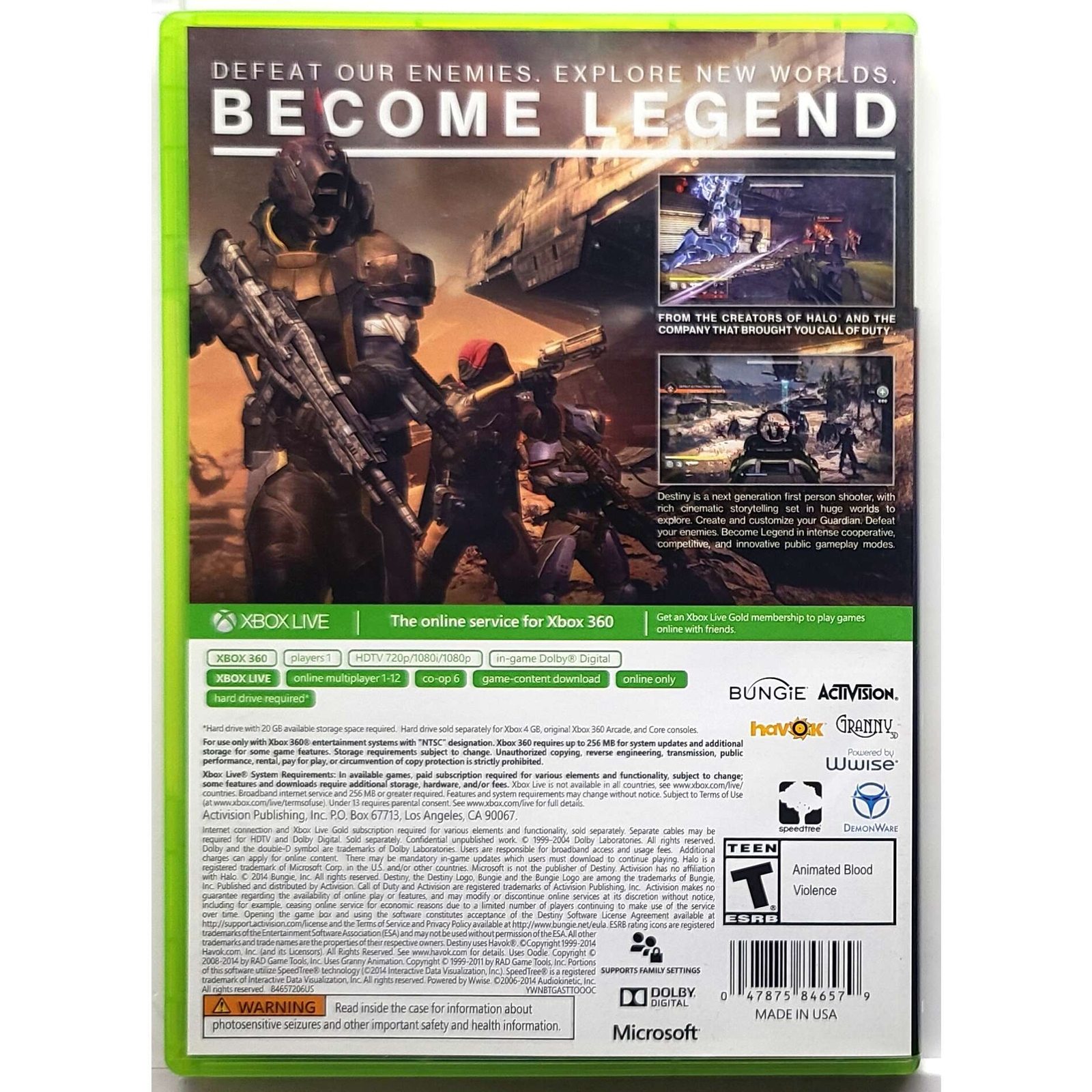 Destiny – Microsoft Xbox 360 Pristine Tested Authentic 1Y Guarantee
