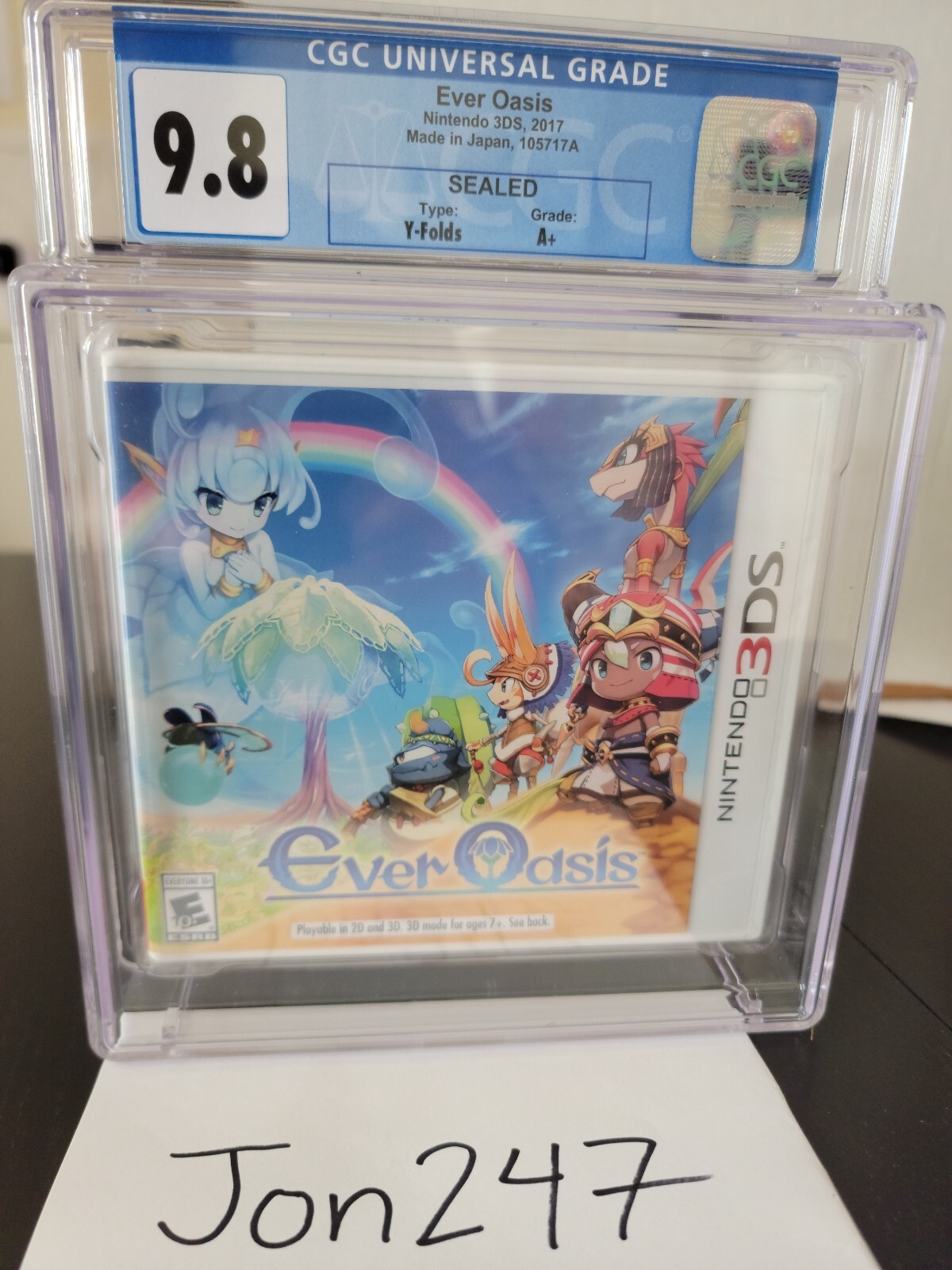 CGC Ever Oasis (Nintendo 3DS) US Version Sealed Graded 9.8 A+