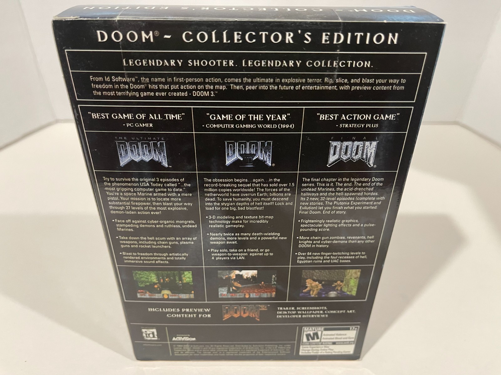 Doom: Collector’s Edition (PC) Ultimate Doom Trilogy Boxed ID NTSC New Sealed