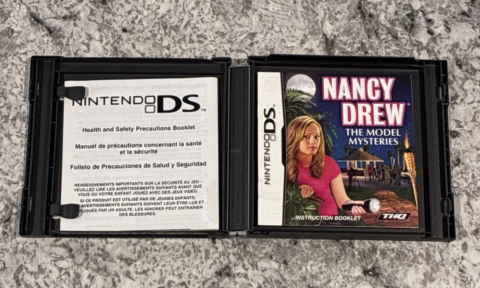 Nintendo DS – Nancy Drew Model Mysteries Video Game Case & Manual Only – No Game