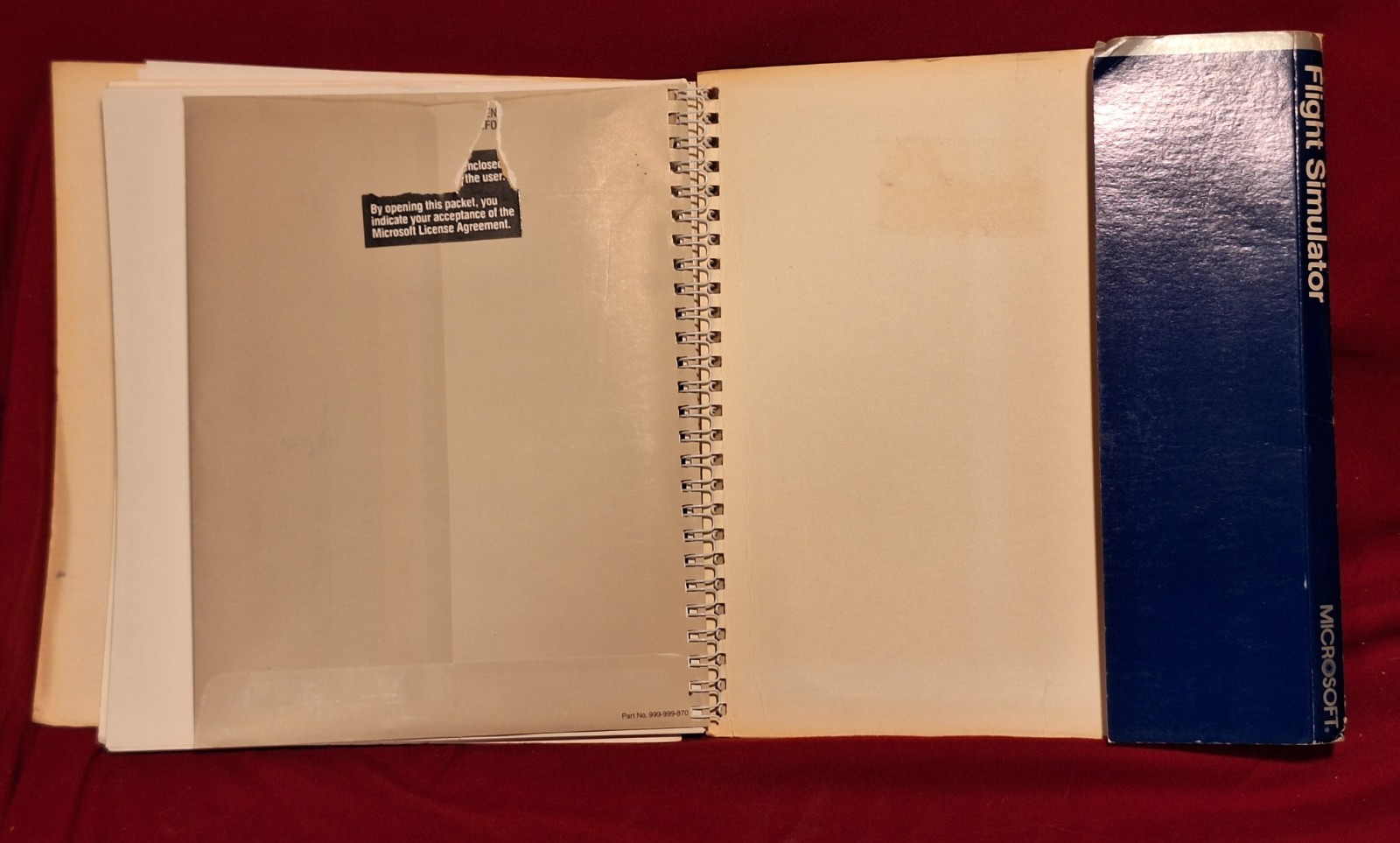 RARE! 1984 Microsoft Flight Simulator IBM PC Manual + 5.25″ Floppy Included!