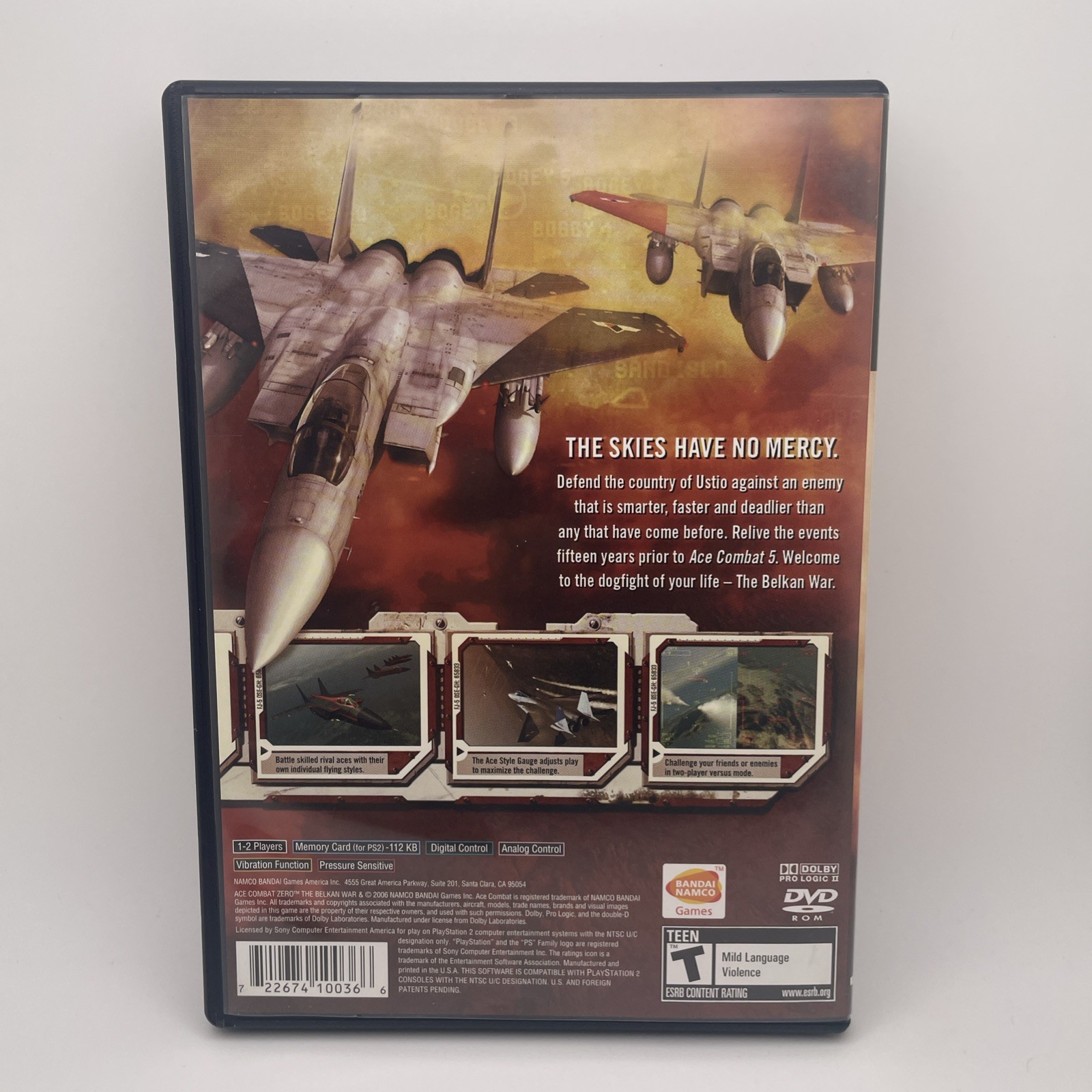 Ace Combat Zero The Belkan War Sony PlayStation 2 2006 PS2 Complete CIB Tested