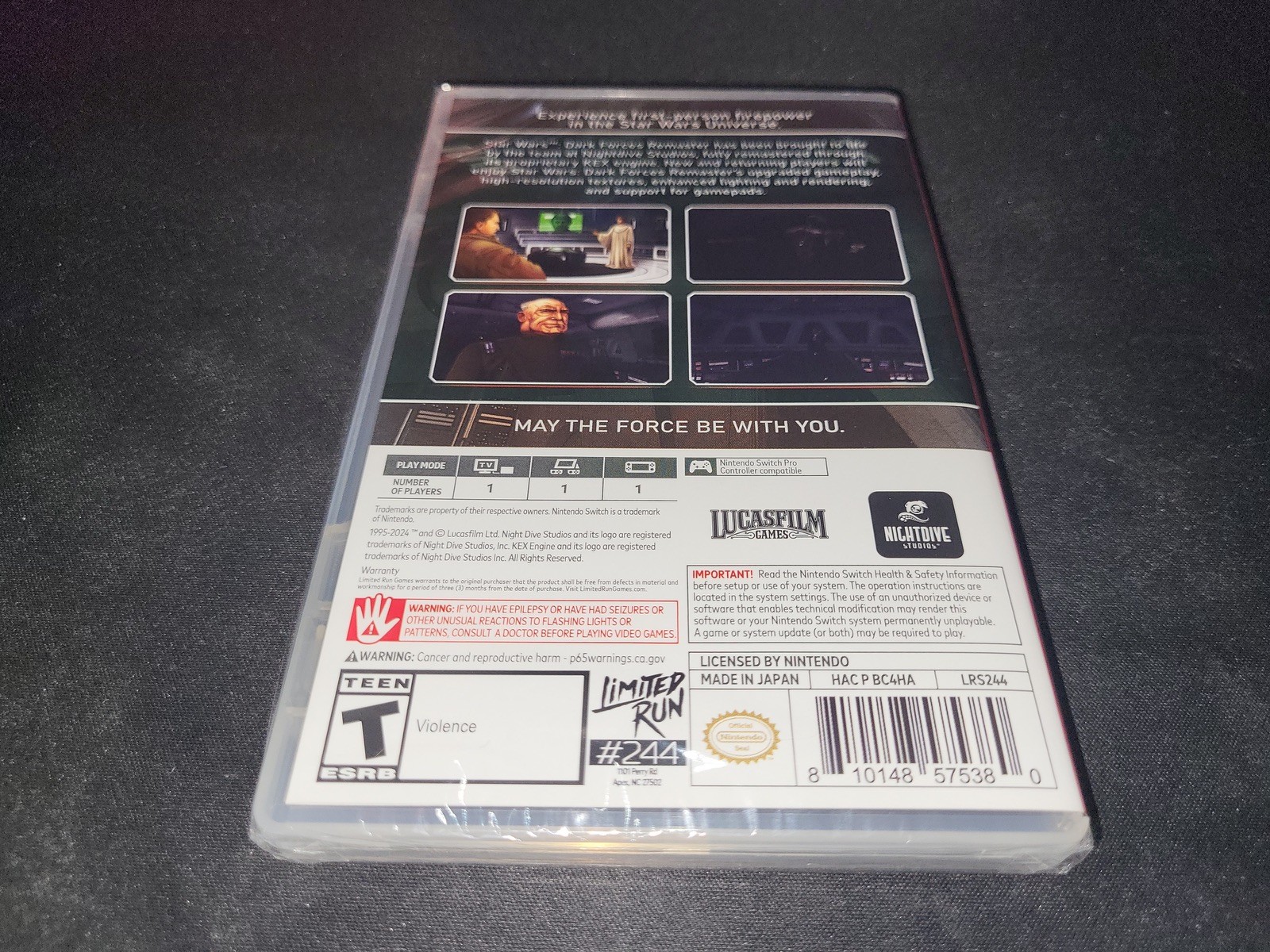Star Wars: Dark Forces Remaster Limited Run Nintendo Switch Brand New Sealed!