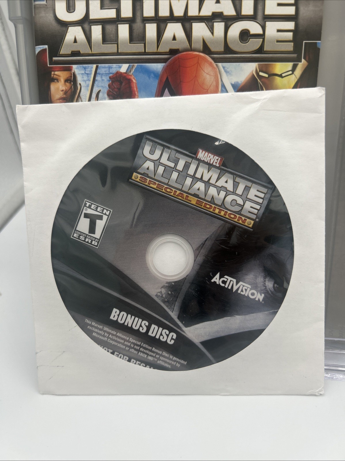 Marvel Ultimate Alliance Special Edition Platinum Hits X360 CIB Bonus Disc Mint