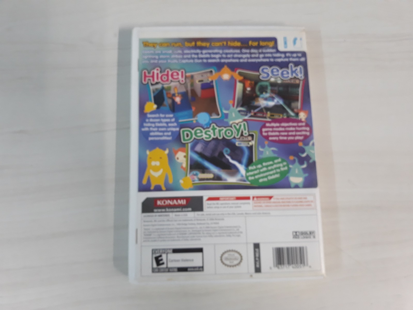 Konami Elebits Action Adventure Nintendo Wii Game Manual Included 2006