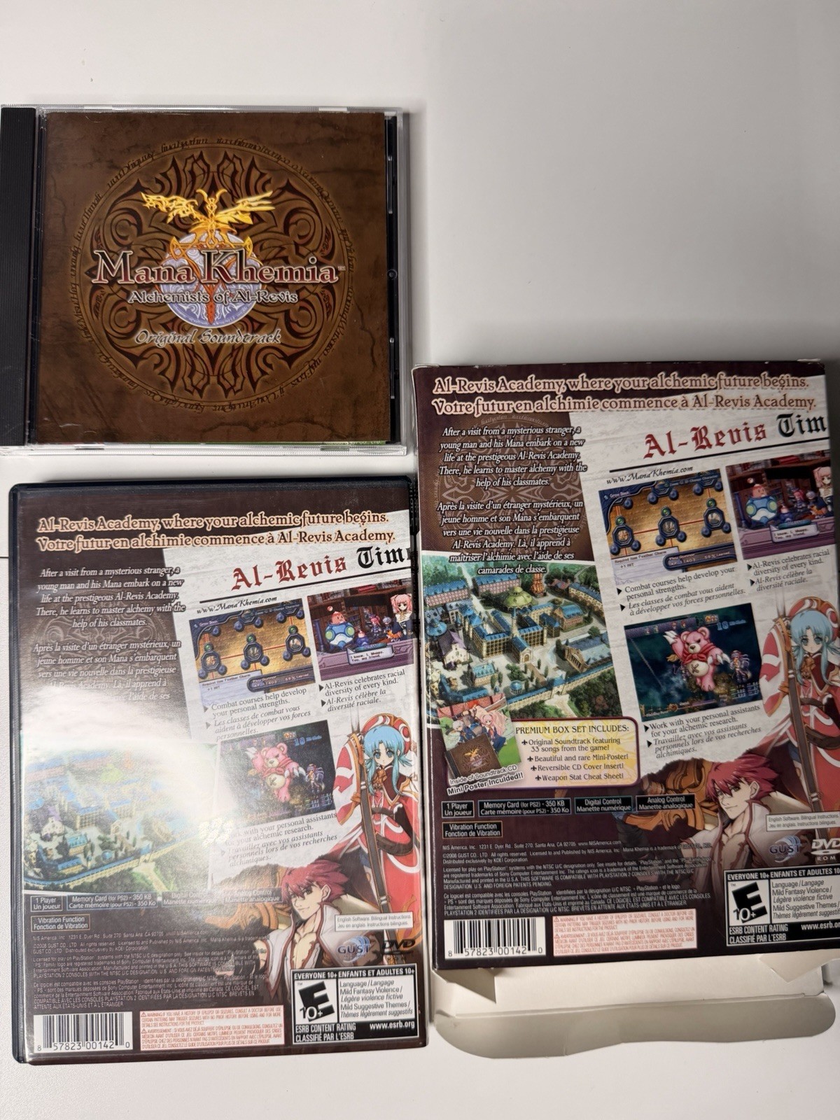 Mana Khemia Alchemists of Al-Revis Premium Box Set PS2 NIS CIB Soundtrack RPG