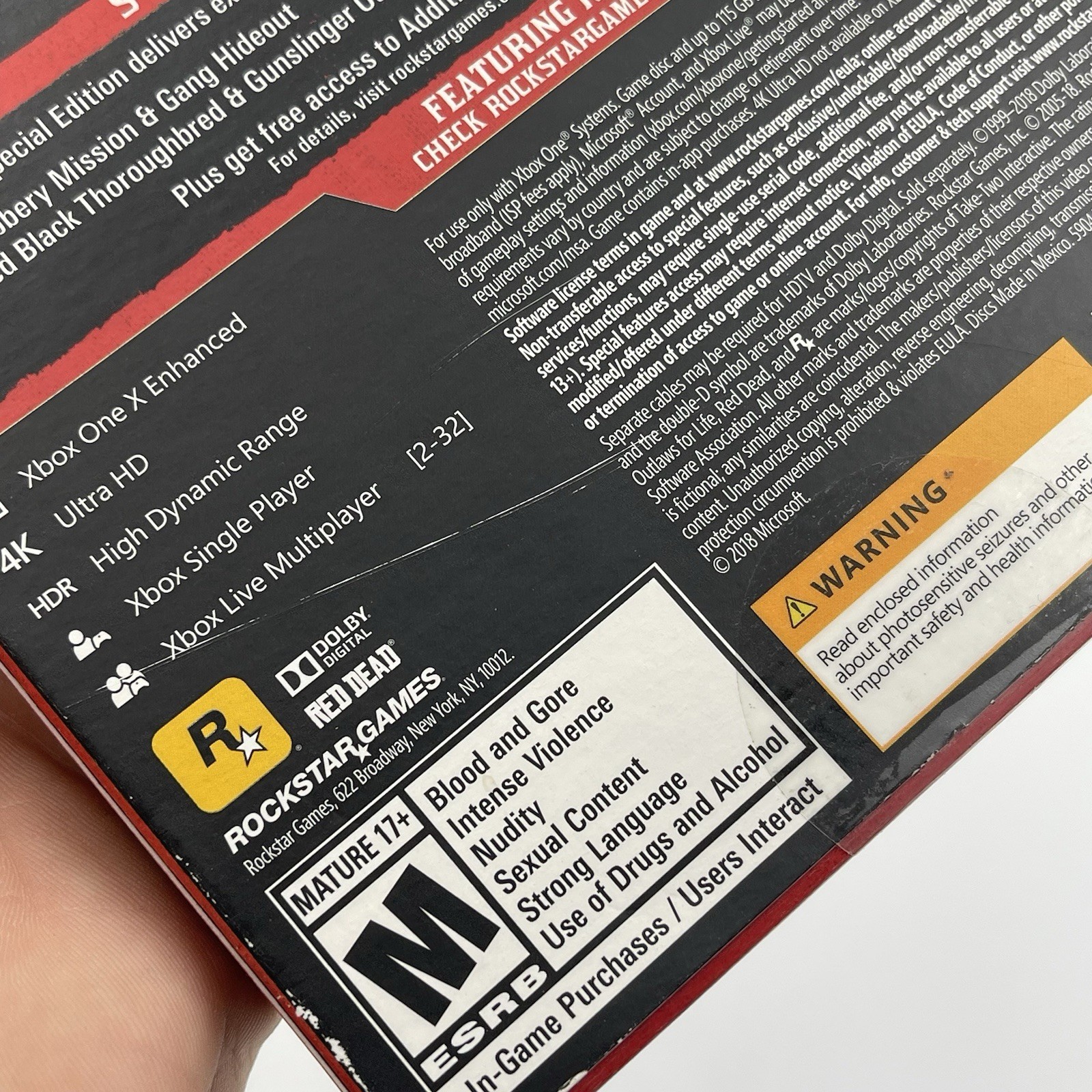 Red Dead Redemption 2: Special Edition (Microsoft Xbox One) Complete CIB – VGC