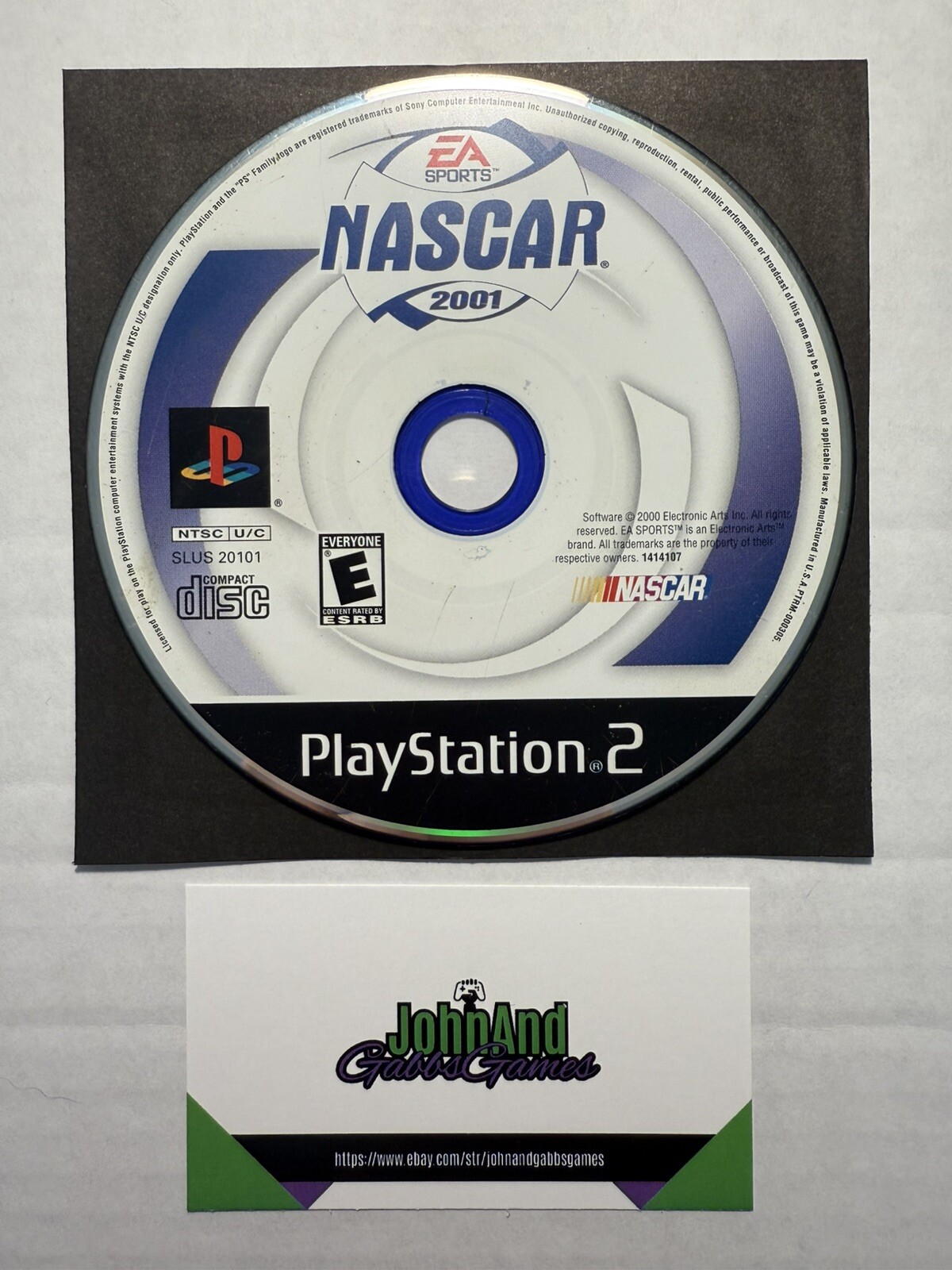 NASCAR 2001 PS2 Video Game – EA Sports Racing Acceptable Condition Fast Shipping